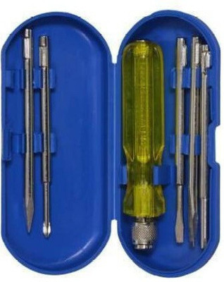 JACKLY Screwdriver Kit of 5 Bits and 1 Handle (Multipurpose Tool and Usage)48 Combination Screwdriver Set(Pack of 5)