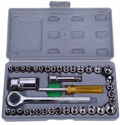 Rajwati 40 In 1 Pcs Wrench Tool Kit & Screwdriver And Socket Set Socket Set(Pack of 1)