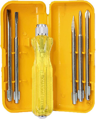 Kshivi 5 Pcs Combination Screwdriver Set Kit With Different Blades for Multipurpose Use Combination Screwdriver Set(Pack of 5)