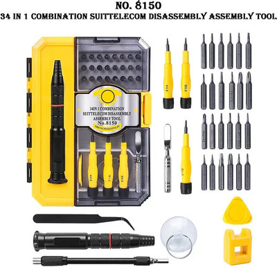 BABATOOLS No. 8150 Assembly Tool 34 in 1 Mobile Phone Repair Screwdriver Set Precision Screwdriver Set(Pack of 1)