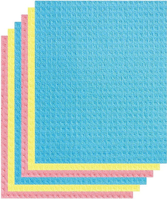 whinsy Sponge Wipe Reusable and Washable Sponge Wipes with Super Absorbent Sponge Wipe(Regular, Pack of 10)