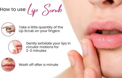 Jiwoo Best Strawberry Lip Exfoliating Scrub For Dark, Dry & Chapped Lips  Scrub(10 ml)