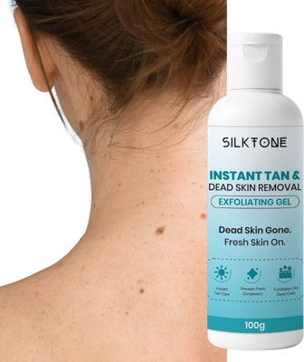 Silktone Instant Tan Remover & Dead Skin Exfoliating Gel Scrub for Clear & Fresh Skin Scrub(100 g)