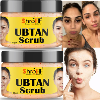 Shroff ubtan scrub combo face scrub for tan removing skin care scrub face glow scrub Scrub(100 g)