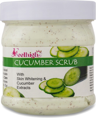 feelhigh Cucumber scrub with skin whitening & cucumber etract Scrub(500 ml)