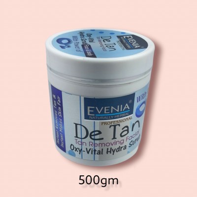 Evenia De Tan Tan Removing Facial Oxy-Vital Hydra Scrub With Power of O2 for Instant Removes Tan & Instant Makes Skin Fair Scrub(500 ml)