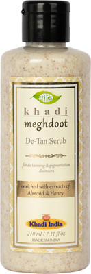 Meghdoot Almond and Honey Khadi De Tan Scrub 210 ml(Pack 0f 1) Scrub(210 ml)