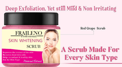 FRAILENO Face Scrub Whitening Scrub face and body Suitable for all skin types Scrub(100 ml)