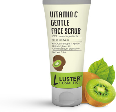 Luster Cosmetics Vitamin C Gentle Face Scrub | Helps Brighten Skin Scrub(75 ml)