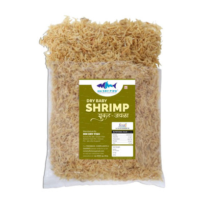 MM DRY FISH Dry Baby Shrimp - Ready to Cook - Super Sun Dried - Clean & Well Packed(200 g, Pack of 1)