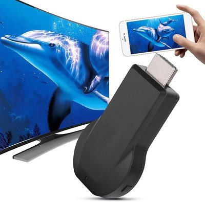 4uonly ANYKAST WiFi Display Dongle HDMI TV Media Device Device (Black)MKO20 Media Streaming Device(Black)