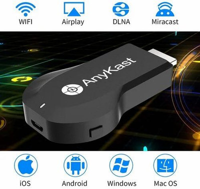 IMMUTABLE ANYKAST WiFi Display Dongle Device Media (Black) plm22 Media Streaming Device(Black)
