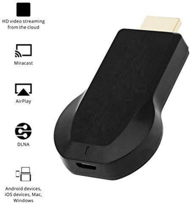 ENMORA Anykast Wireless WiFi Display Adapter Media Device (Black) jko5 Media Streaming Device(Black)