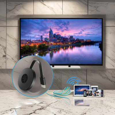GUGGU L70_Chromecast Wireless Media Streaming: Chrome Cast HDMI Dongle Media Streaming Device(Black)