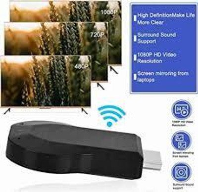 IMMUTABLE Anykast Wireless Display Media Streaming (Black) POL10 Media Streaming Device(Black)