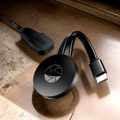 SYARA Smart Streaming: Chromecast HDMI Dongle for Wireless Media Playback V23 Media Streaming Device(Black)