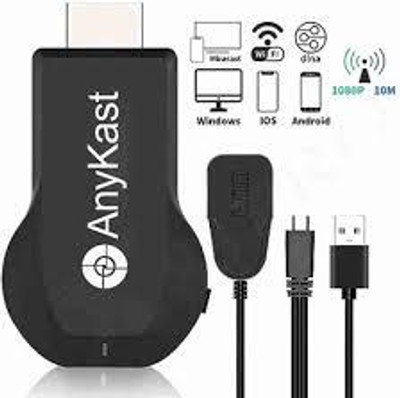 ENMORA ANYKAST WiFi Display Dongle Device BGT9 Media (Black) bhu45 Media Streaming Device(Black)