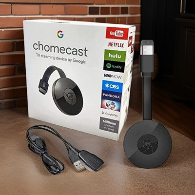GUGGU H38_Chromecast Wireless Media Streaming: Chrome Cast HDMI Dongle Media Streaming Device(Black)