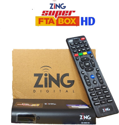 Zing fta 4years 2in1 box Media Streaming Device(Black)