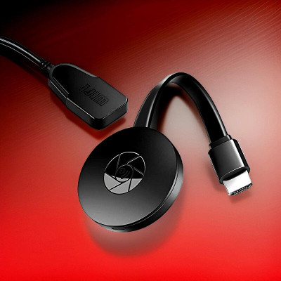SYARA Smart Streaming: Chromecast HDMI Dongle for Wireless Media Playback V48 Media Streaming Device(Black)