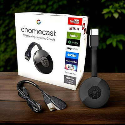 YAROH Smart Streaming: Chromecast HDMI Dongle for Wireless Media Playback V4 Media Streaming Device(Black)