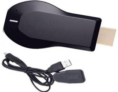 IMMUTABLE Anykast Wireless WiFi Display Adapter Media (Black) kjh6 Media Streaming Device(Black)