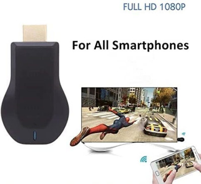 ENMORA ANYKAST WiFi Display Dongle Device BGT9 Media (Black) bhu53 Media Streaming Device(Black)