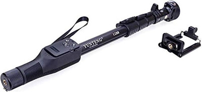 V P ENTERPRISES Bluetooth Extendable Vlog Videos, Bluetooth Selfie Stick(Black, Remote Included)
