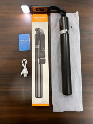 IMMUTABLE Bluetooth Selfie Stick(Black, Remote Included)