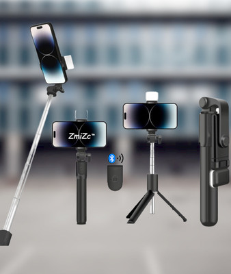 Sharp beak By ZmiZc R1s Bluetooth Selfie. Sticks with Remote and Selfie Light, 3-in-1 Multifunctional Selfie Stick Tripod Stand Mobile Stand Bluetooth Selfie Stick(Black, Remote Included)