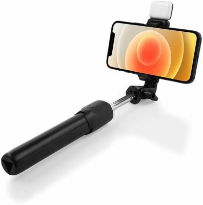 4uonly Bluetooth Selfie Stick(Black, Remote Included)