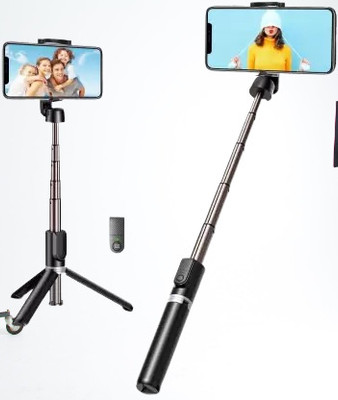 InFinite Digital R1 Bluetooth Selfie Stick(Black, Remote Included)