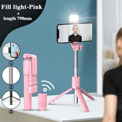 Sharp beak Top Brand - Fast Delivery- Best Quality + [12months Warranty] r1s- Bluetooth Selfie Stick Bluetooth Selfie Stick(Pink, Remote Included)