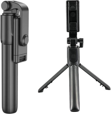 Ratixes Remote selfie stick R1 Bluetooth Selfie Stick (Black, Remote Included) Bluetooth Selfie Stick(Black, Remote Included)