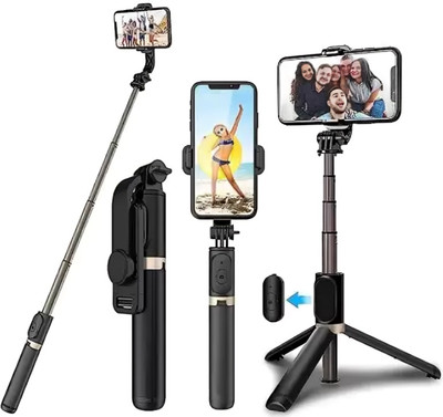 DYE VRGIN Bluetooth Selfie Stick(Black, Remote Included)