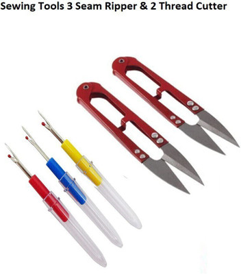 AWESOME STORE Sewing Tools 3 Seam Ripper & 2 Thread Cutter Sewing Kit
