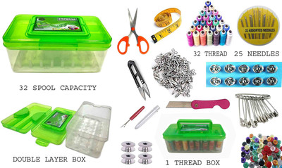 Ray crush Double Layer Sewing Kit Box With All Accessories Sewing Kit
