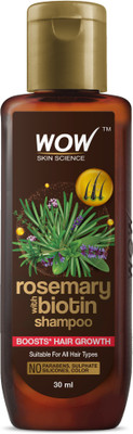 WOW SKIN SCIENCE Rosemary & Biotin Hair Growth Shampoo | Fights Hair Fall | Grows New Hair(30 ml)