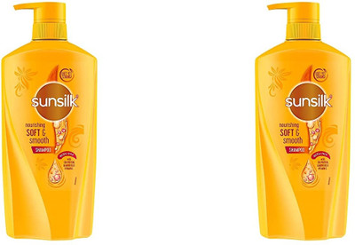 SUNSILK YELLOW NOURISHING SOFT & SMOOTH 650G SET OF 2PC(650 ml)