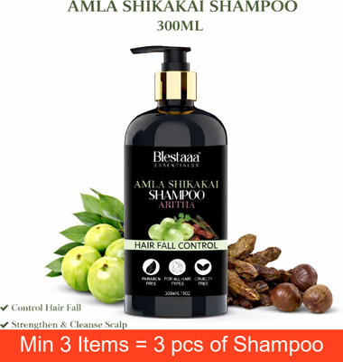 blestaaa essentialss Amla & Reetha Hair Shampoo | Anti-Hair Fall Shampoo(300 ml)