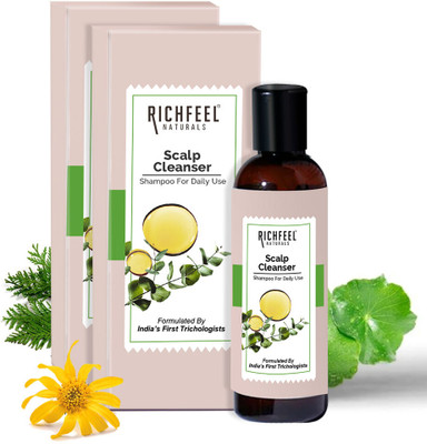 RICHFEEL Scalp Cleanser/Shampoo|Dandruff Control|Healthy Scalp|100 ml(Pack of 2)(100 ml)