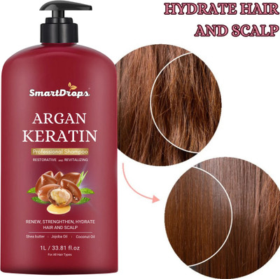 smartdrops keratin Hair shampoo for Reduce hairfall and Anti-dandruff | Keratin shampoo |(1000 ml)