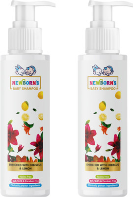 Newborn's Baby Shampoo Enriched with Hibiscus & Lemon Pack of 2(400 ml)