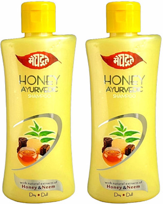 MEGHDOOT Honey Ayurvedic Shampoo 200ml (Pack of 2)(400 ml)