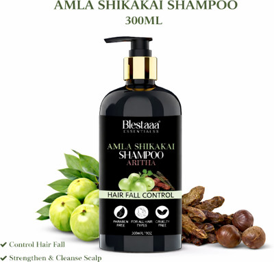blestaaa essentialss Amla & Reetha Hair Shampoo | Anti-Hair Fall Shampoo(300 ml)
