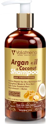 Volamena Argan Oil & Coconut Hair Strengthening Shampoo 300 ml(300 ml)