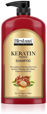 blestaaa essentialss Keratin Smooth Shampoo for Frizz Control FOR MEN AND WOMEN.(1 L)