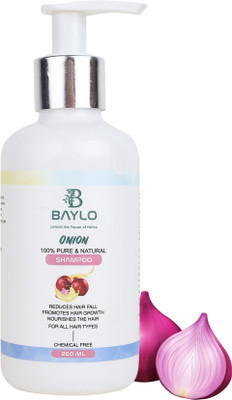 BAYLO Red Onion Shampoo for Hair Growth Hair fall & Dandruff Control SLS & ParabenFree(200 ml)