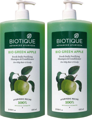 BIOTIQUE Green Apple Shampoo 650 ml(650 ml)