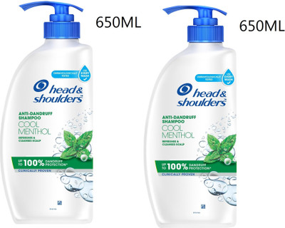 Head and Shoulders Cool Menthol Anti Dandruff Shampoo(1300 ml)